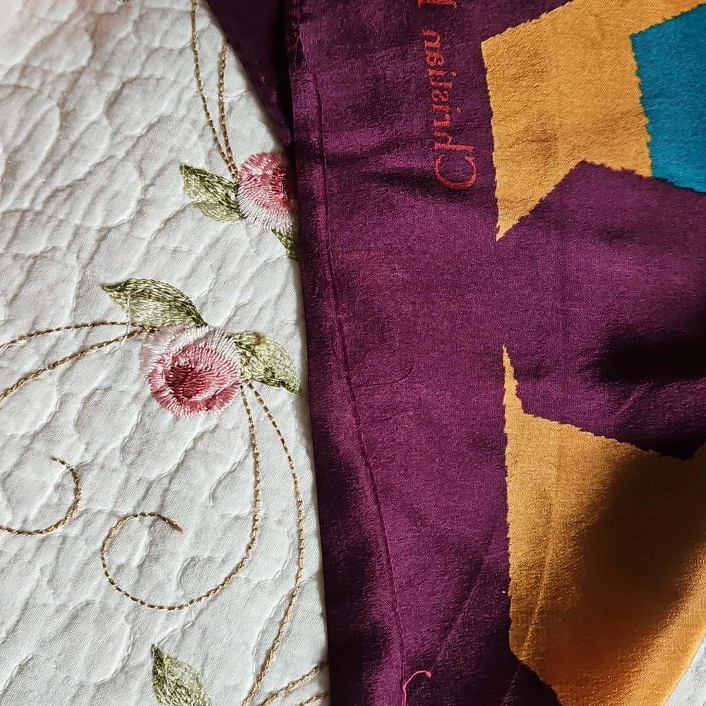 Authentic Vintage Christian Dior silk Scarf